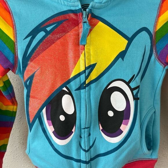 My Little Pony Throw Back Full Zip Hooded Jacket Size S - Picture 2 of 5